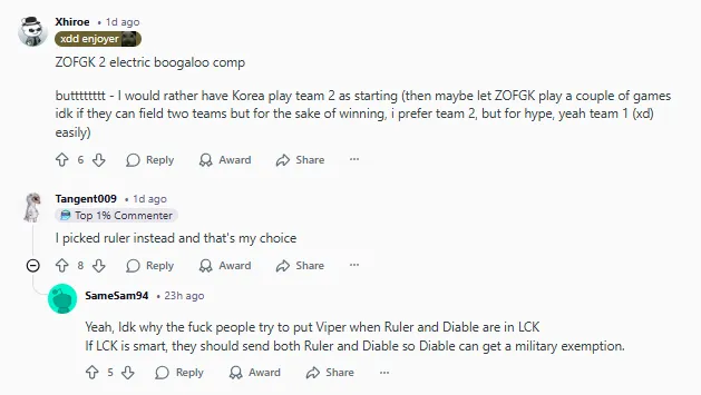 wellbet官方网站-外网议韩国阵容投票：ZOFGK在23年挽回了韩国LOL的尊严